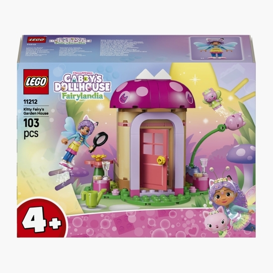 Căsuța din grădină a Miau-Zânei, 11212 Gabby's Dollhouse, 103 piese, +4 ani