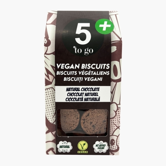 Biscuiți vegani cu ciocolată naturală, fără zahăr adăugat 80g