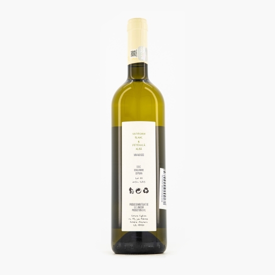 Vin alb sec Sauvignon Blanc & Fetească Albă, 13.5%, 0.75l