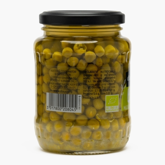 Mazăre verde ecologică 330g