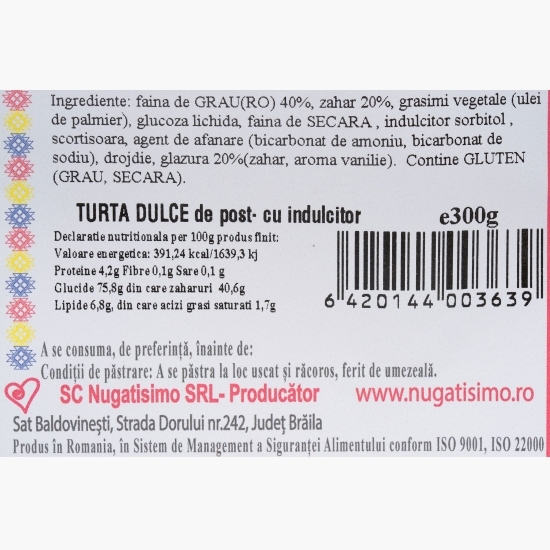 Turtă dulce de post 300g