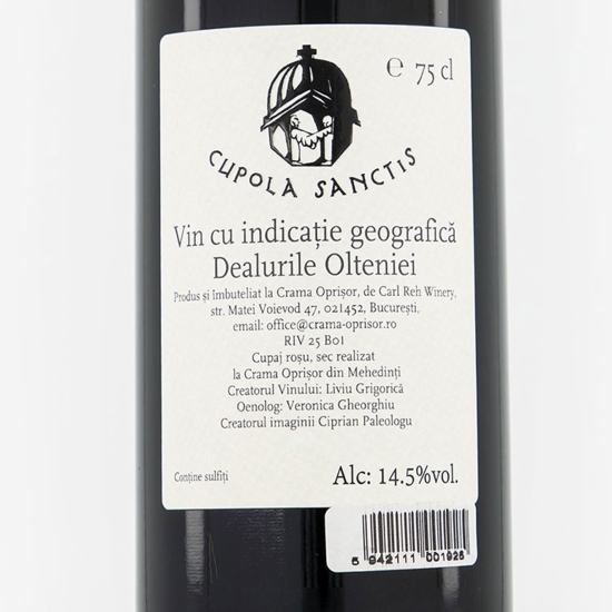 Vin roșu sec Sfântul Dumitru, 14.5%, 0.75l
