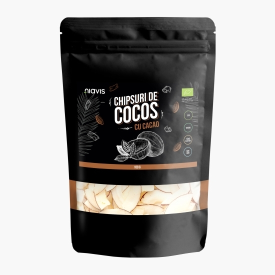 Chipsuri de cocos cu cacao ecologice 100g