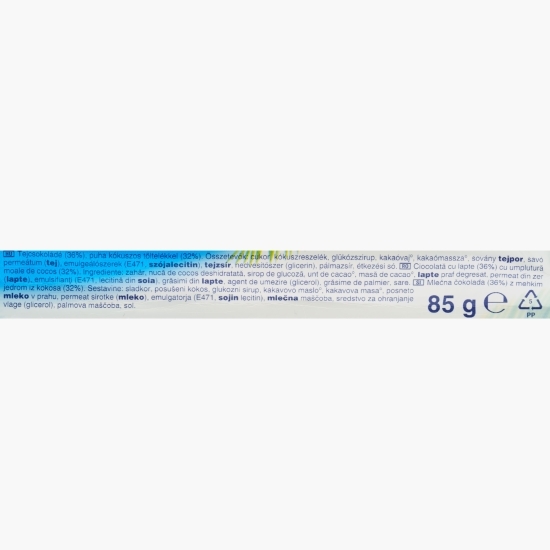 Baton cu cocos învelit în ciocolată cu lapte Trio, 85g