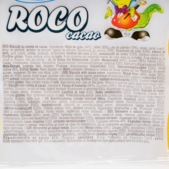 Biscuiți Roco cu cremă de cacao 56g