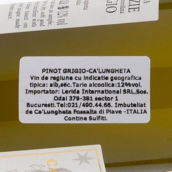 Vin alb demisec Pinot Grigio, 12%, 0.75l
