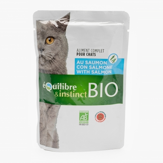 Hrană umedă pentru pisici, eco, 100g, somon