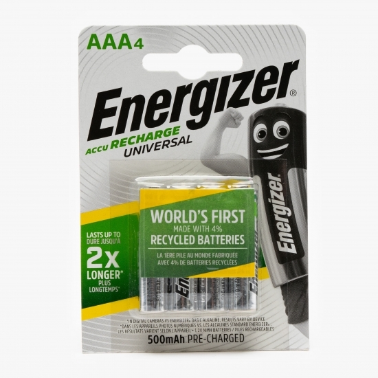 Baterie reîncărcabilă preîncărcată AAA/R03 500mAh, 4 buc