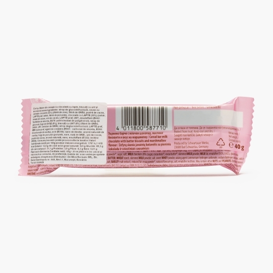 Baton de cereale cu ciocolată, biscuiți și bezea 40g