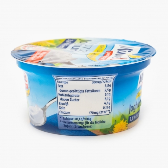 Iaurt fără lactoză 3,8% grăsime 150g
