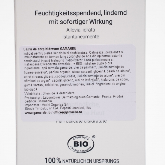 Lapte de corp hidratant, bio 200ml