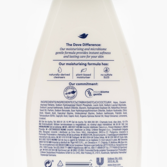 Gel de duș cu ulei de argan Nourish Oil & Care 500ml
