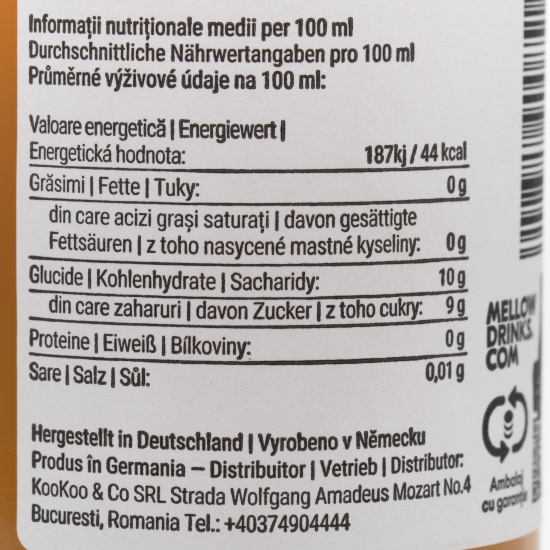 Suc de lămâie cu mere, lămâie verde și ghimbir 330ml