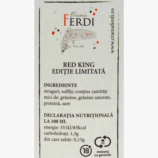 Vin roșu sec Cabernet Sauvignon Red King, 14.7%, 0.75l