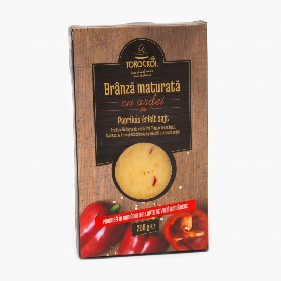 Brânză maturată cu ardei 200g