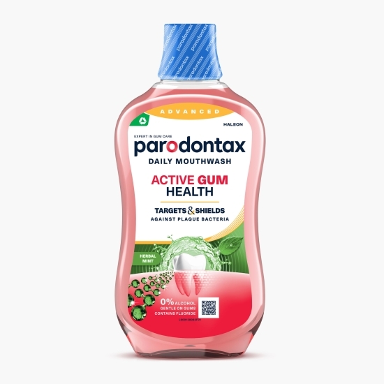 Apă de gură fără alcool Active Gum Health, Herbal Mint 0.5l