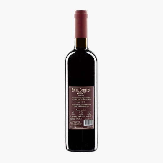 Vin roșu demisec Merlot, 13.5%, 0.75l