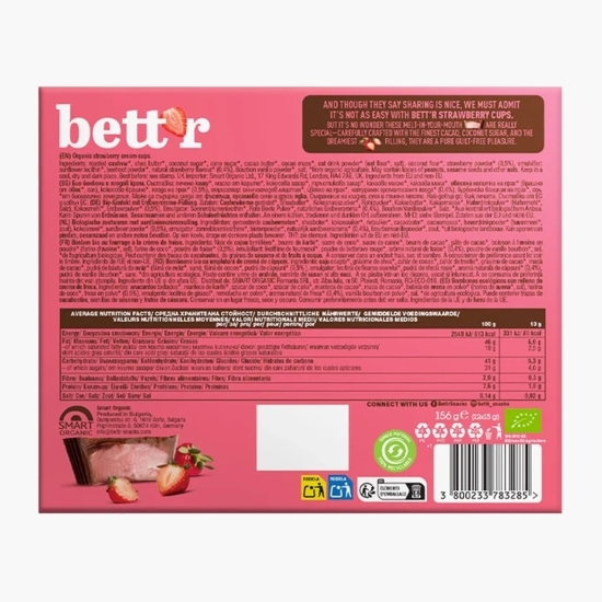 Praline cu unt de căpșuni eco 156g