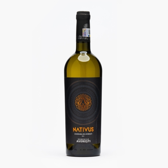 Vin alb sec Nativus Zghihară de Averești, 12.5%, 0.75l