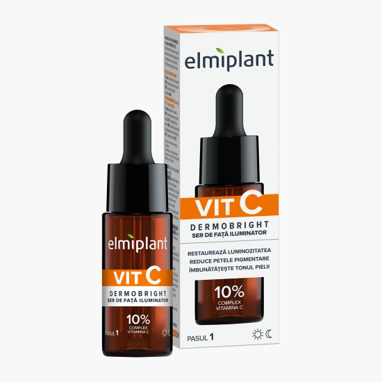 Ser față iluminator cu 10% Vitamina C, 15ml