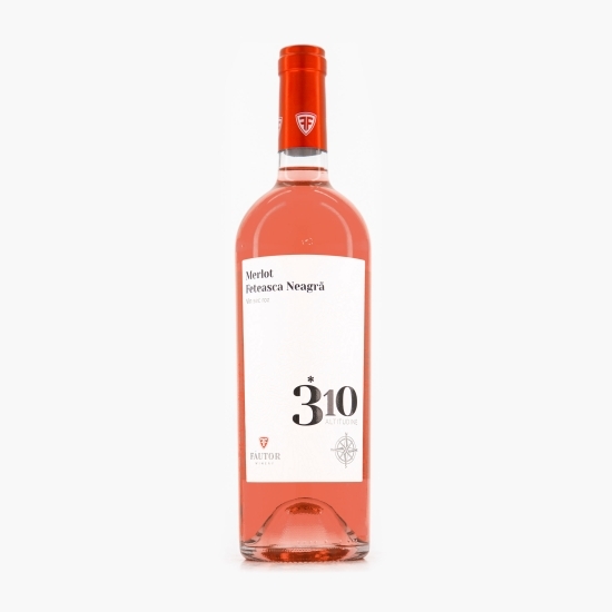 Vin rose sec Merlot&Fetească Neagră, 12.5%, 0.75l