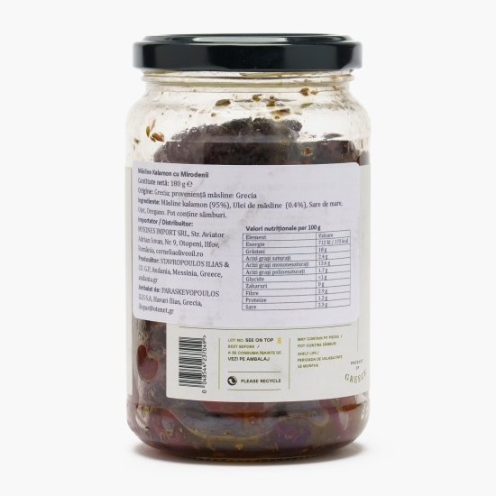 Măsline Kalamon cu mirodenii 180g