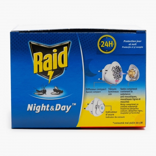 Aparat electric împotriva muștelor, țânțarilor și furnicilor 10zile/ 30 de nopți