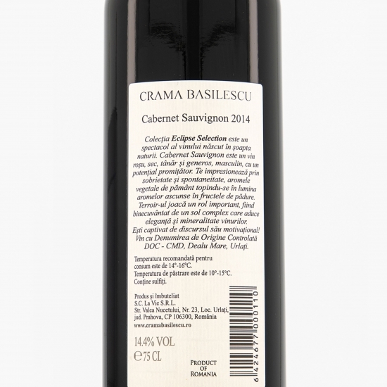 Vin roșu sec Cabernet Sauvignon Eclipse 750ml
