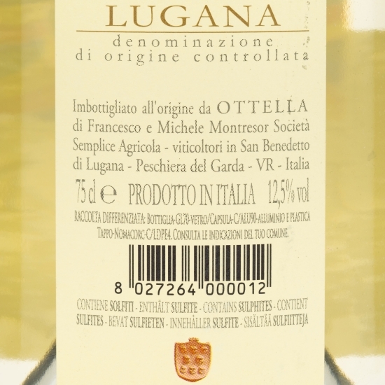 Vin alb sec Turbiana Lugana, 12.5%, 0.75l