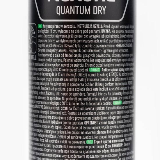 Antiperspirant spray pentru bărbați Quantum Dry 150ml