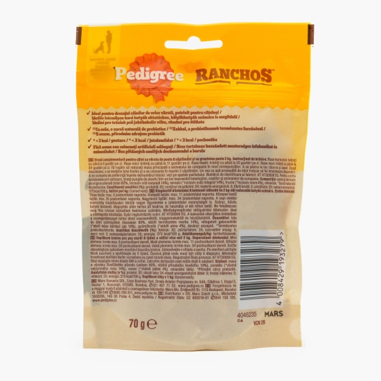Recompense pentru câini 70g, Ranchos Cubes cu vită