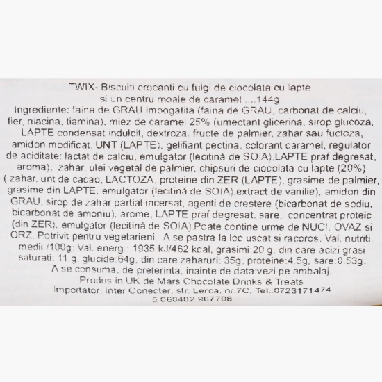 Biscuiți cu caramel Twix Cookies 144g