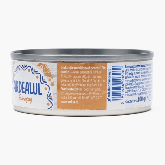 Pate de porc cu cotlet afumat 100g