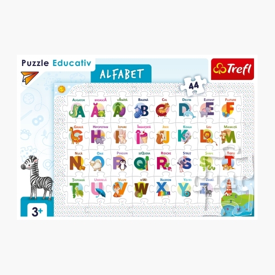 Puzzle 44 educațional-Alfabetul 3+ ani