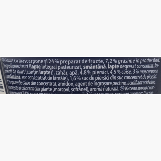 Iaurt mascarpone piersici caise 130g