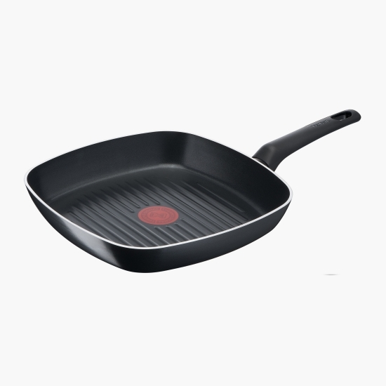 Tigaie grill Simple Cook, 26x26cm, Thermo-Signal, înveliș antiaderent din titan