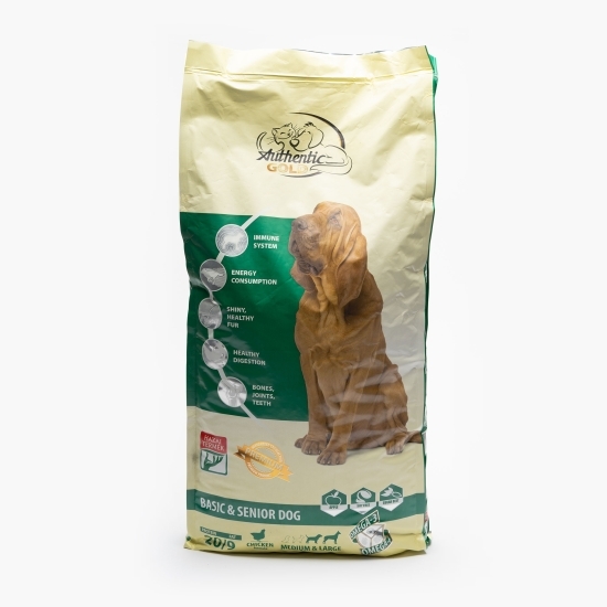 Hrană uscată pentru câini, 15kg, Basic&Senior cu pui