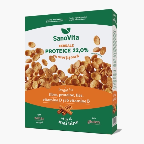 Cereale proteice cu scorțișoară, fără zahăr adăugat 250g