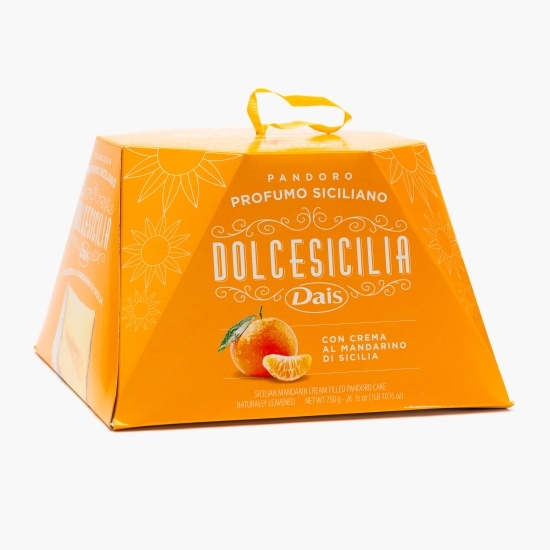Panettone "Parfum sicilian" umplut cu cremă de mandarină siciliană 750g