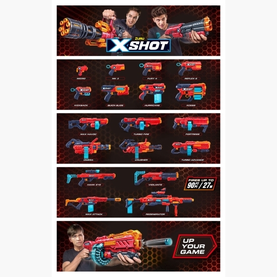 Pistol X-Shot Excel Fury 4, 16 proiectile