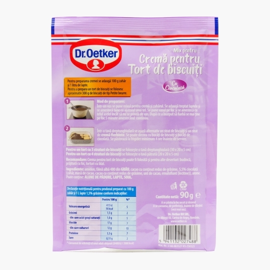 Mix pentru cremă tort de biscuiți cu gust de ciocolată 90g