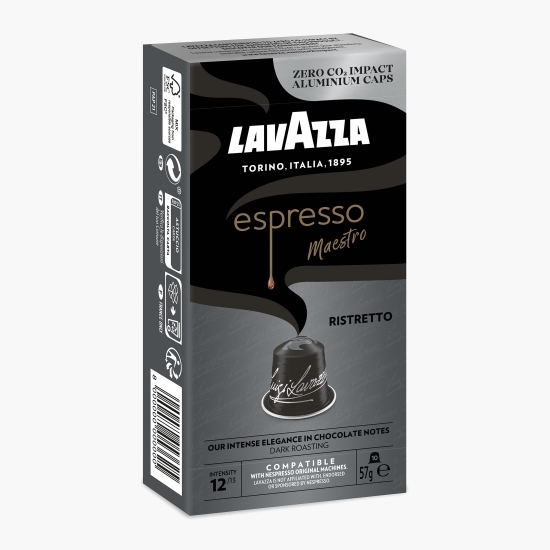 Capsule cafea Ristretto, compatibile Nespresso, 10 băuturi