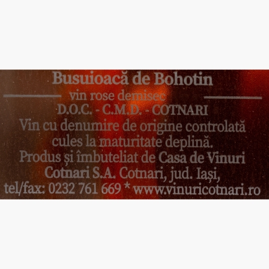 Vin rose demisec Busuioacă de Bohotin Euforia, 12%, 0.75l