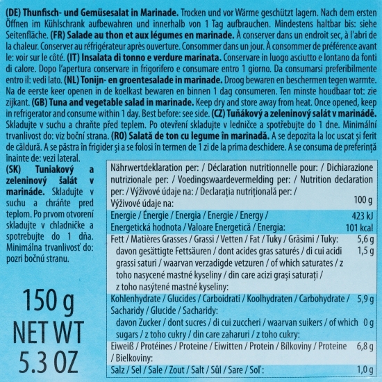 Salată de ton - mediteranean 150g