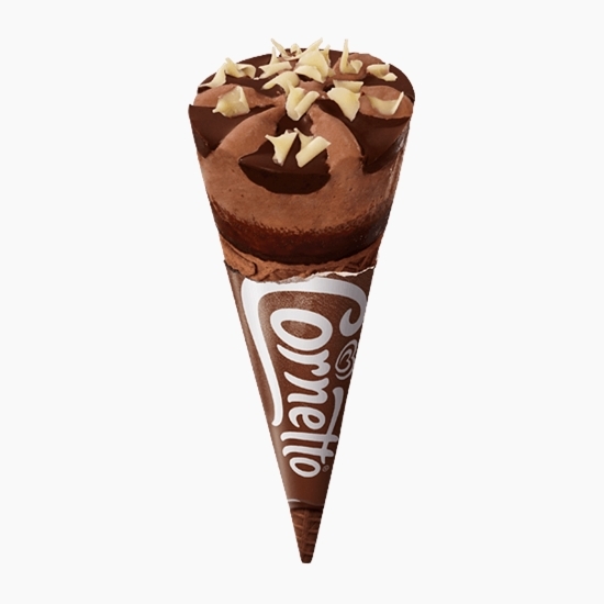 Înghețată cu aromă de ciocolată, cornet 125ml (75g)