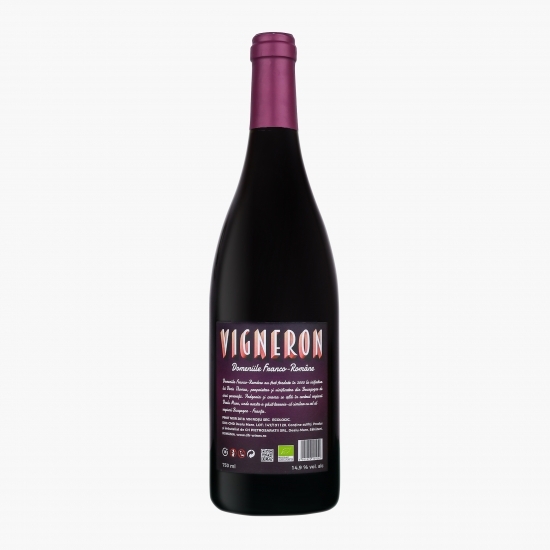 Vin roșu sec eco Pinot Noir 2018, 14.9%, 0.75l