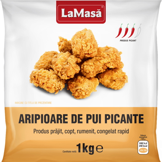 Aripioare crispy picante de pui 1kg
