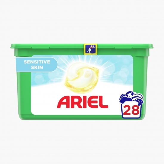 Detergent de rufe capsule All in One Pods Sensitive, 28 spălări