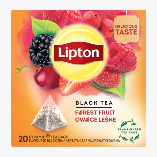 Ceai negru de fructe de pădure 20 plicuri piramidale