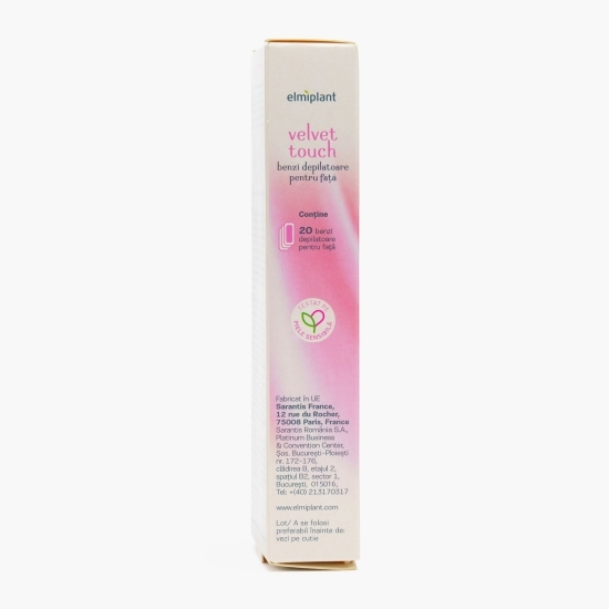 Benzi depilatoare pentru față Velvet Touch 20 buc